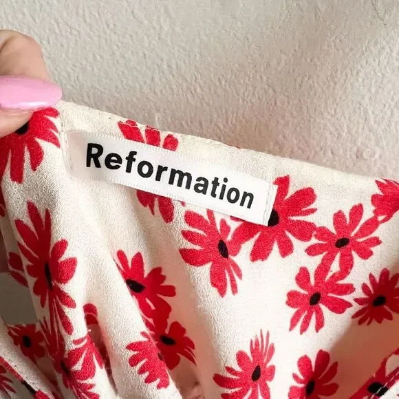 Reformation Alexandria Floral Dress Size 0 - Picture 7 of 8